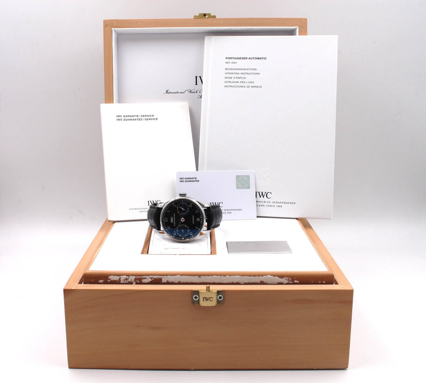 IWC Portuguese 7 Day Ref IW500109 Full Set 2004 - immagine 10