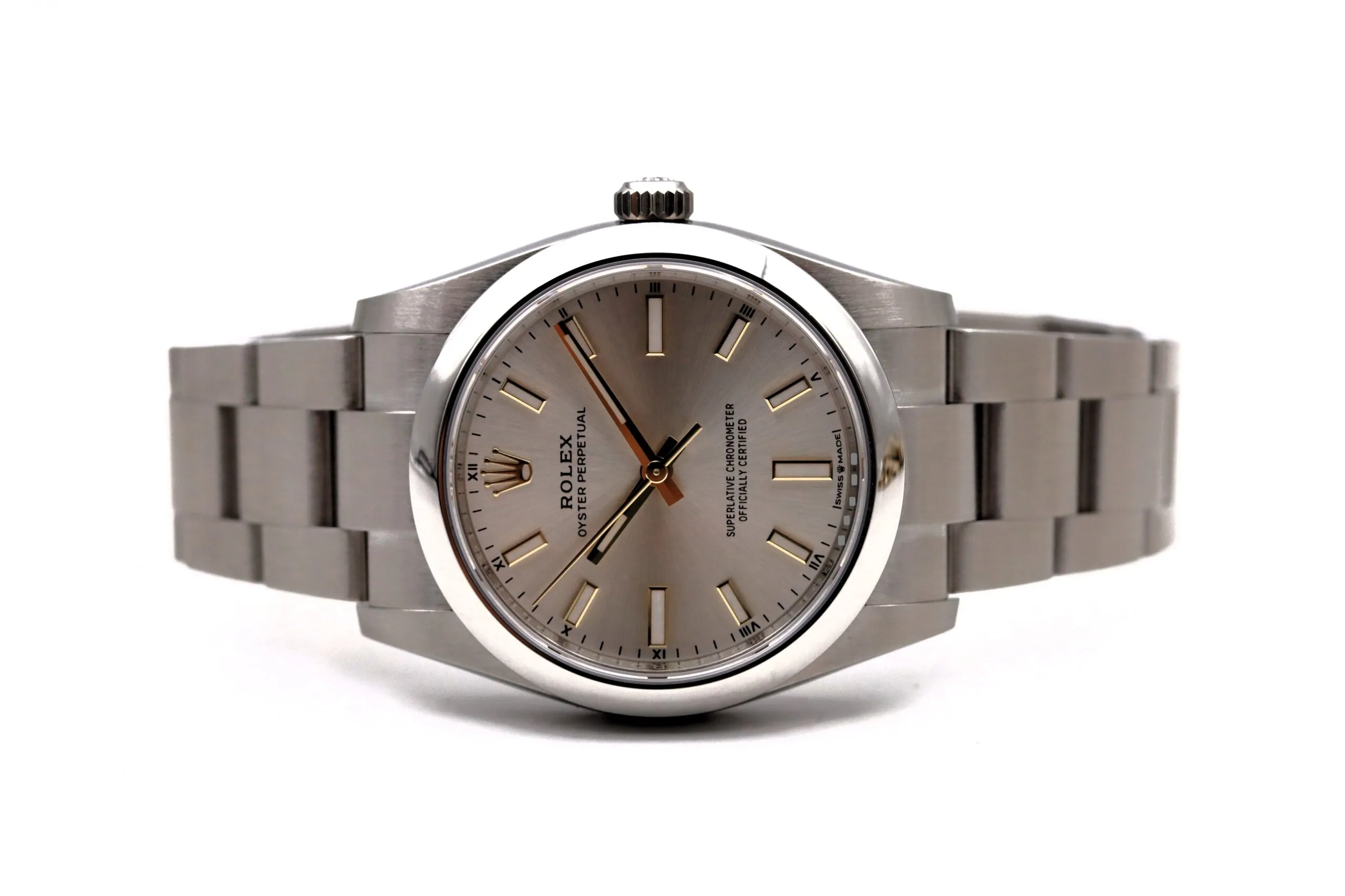 Rolex Oyster Perpetual 124200 Silver Dial Full Set 2026