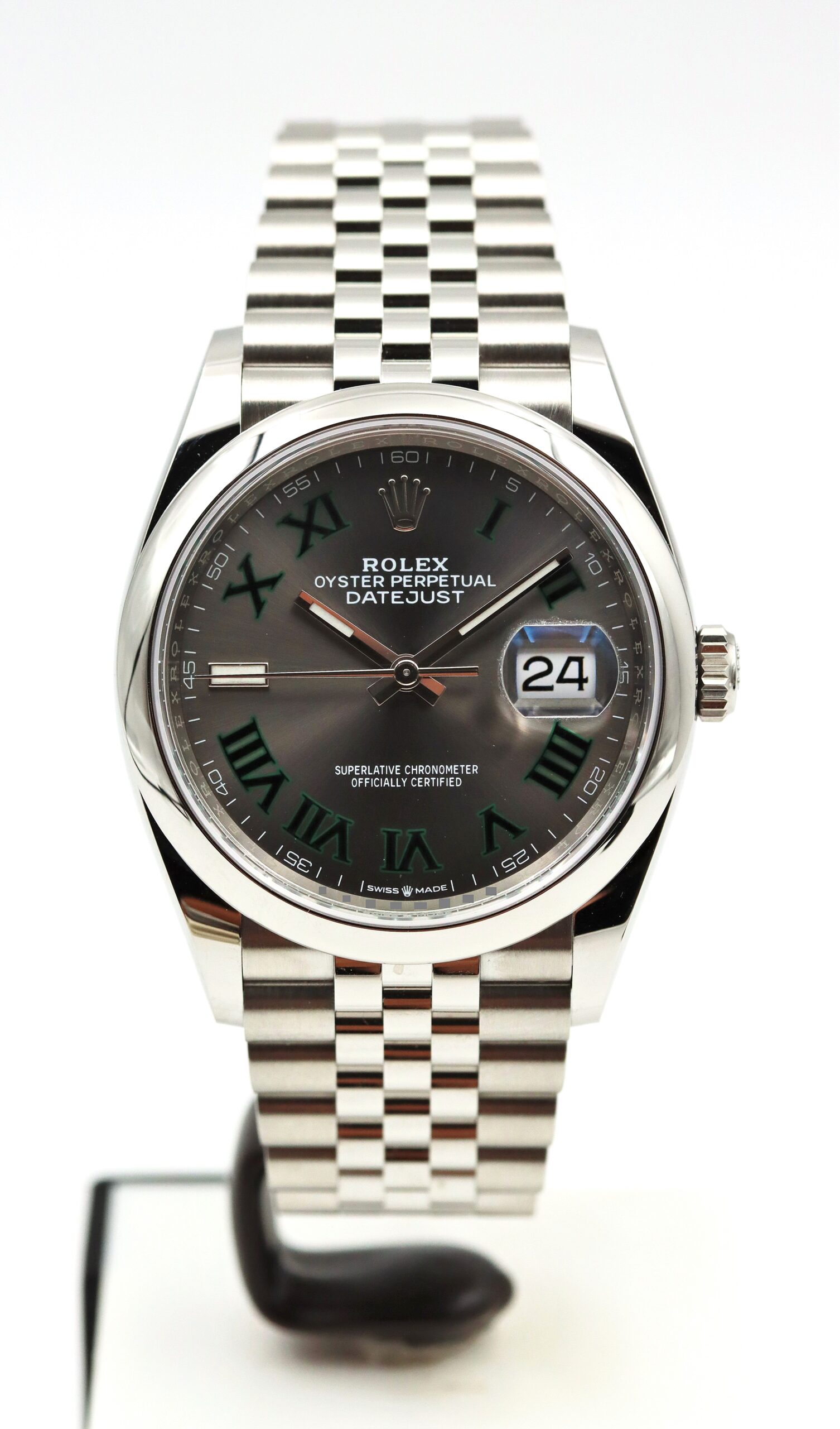Rolex Datejust 126200 Jubilee Wimbledon Dial Full Set 09/2025