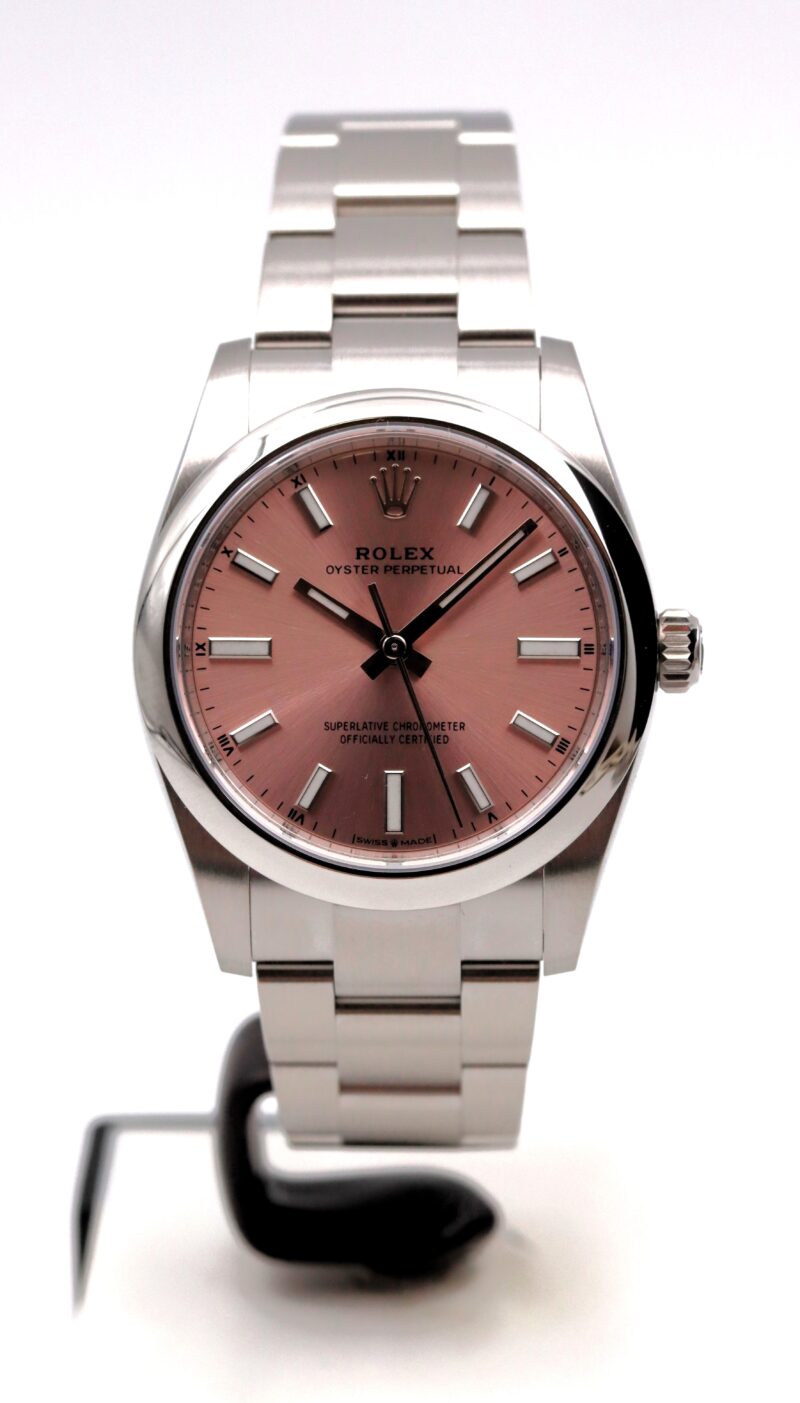 Rolex Oyster Perpetual 124200 Soleil Pink Dial Full Set 12/2024