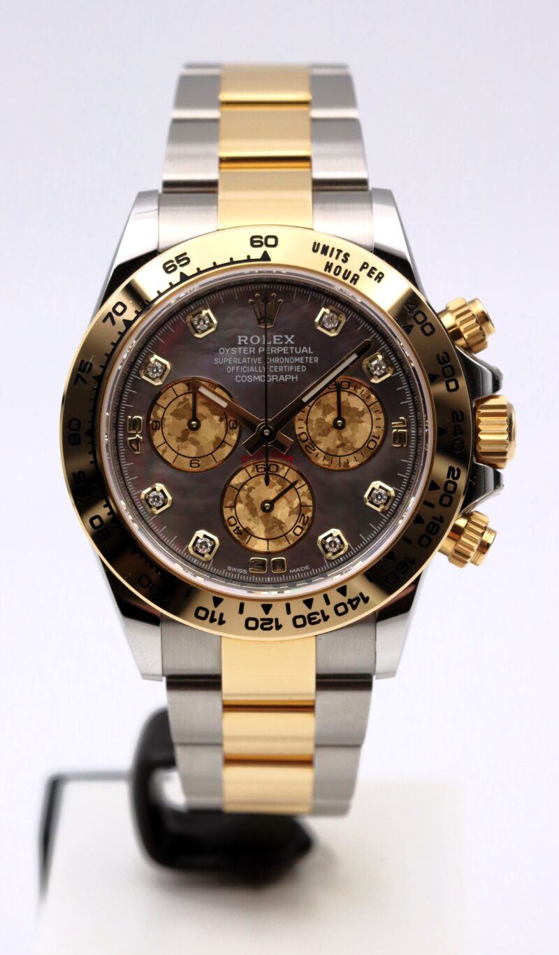 Rolex Daytona 116503 Gold Crystals Diamanti Madreperla Full Set 2021