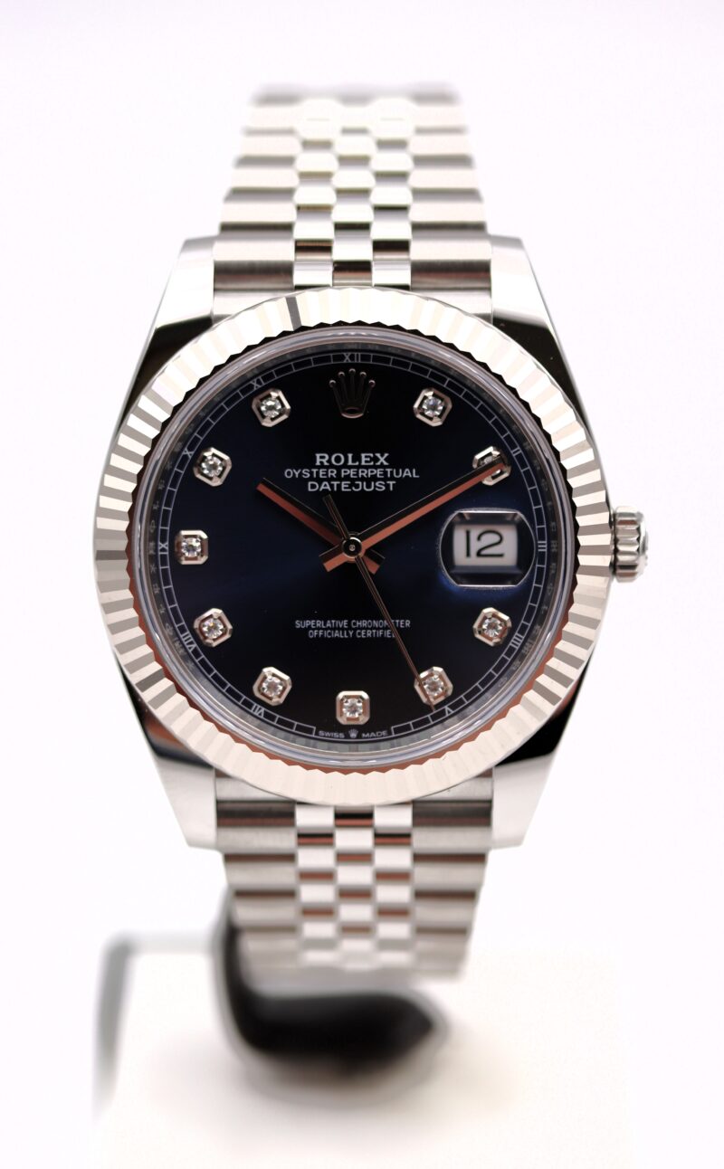 Rolex Datejust 41 126334 Quadrante Blu Diamanti Full Set 2025
