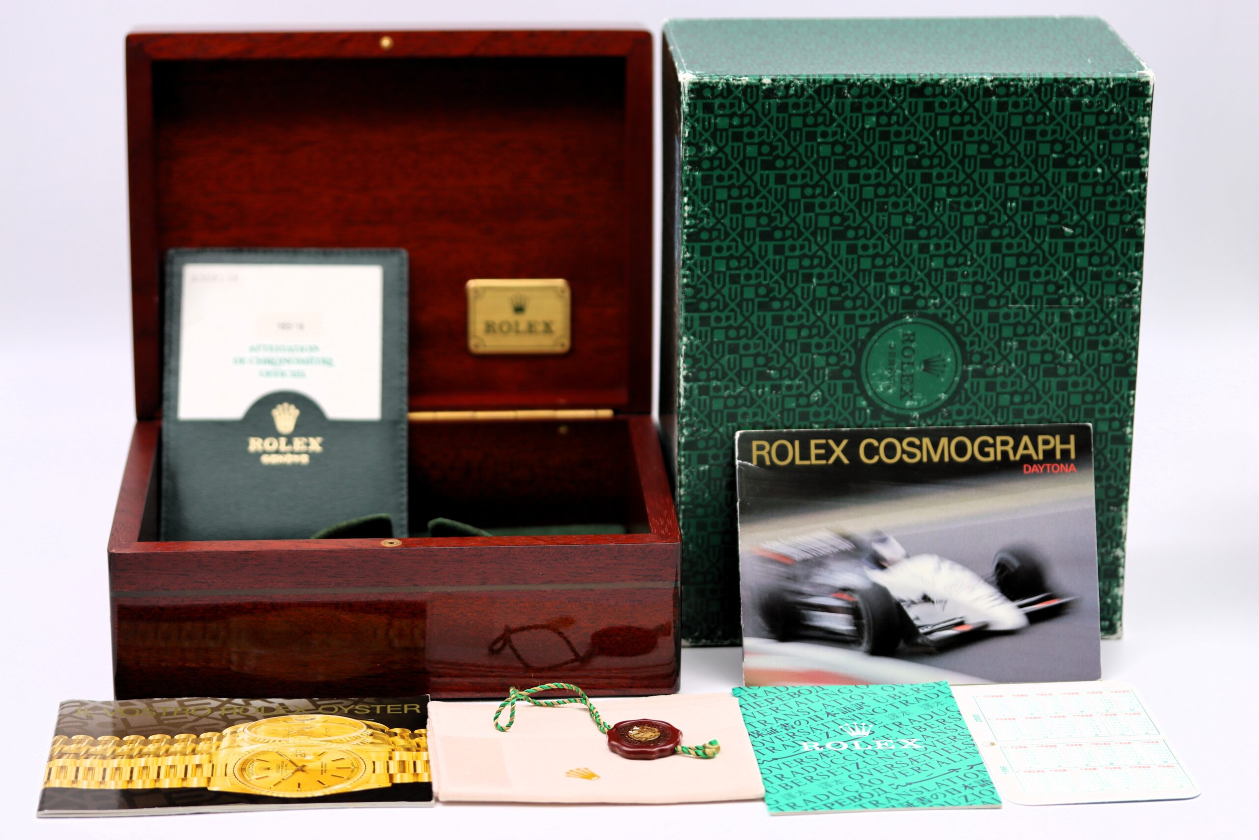 Rolex Daytona Ref 16519 Oro Bianco Sodalite Diamanti Full Set 1999 ITA - immagine 9