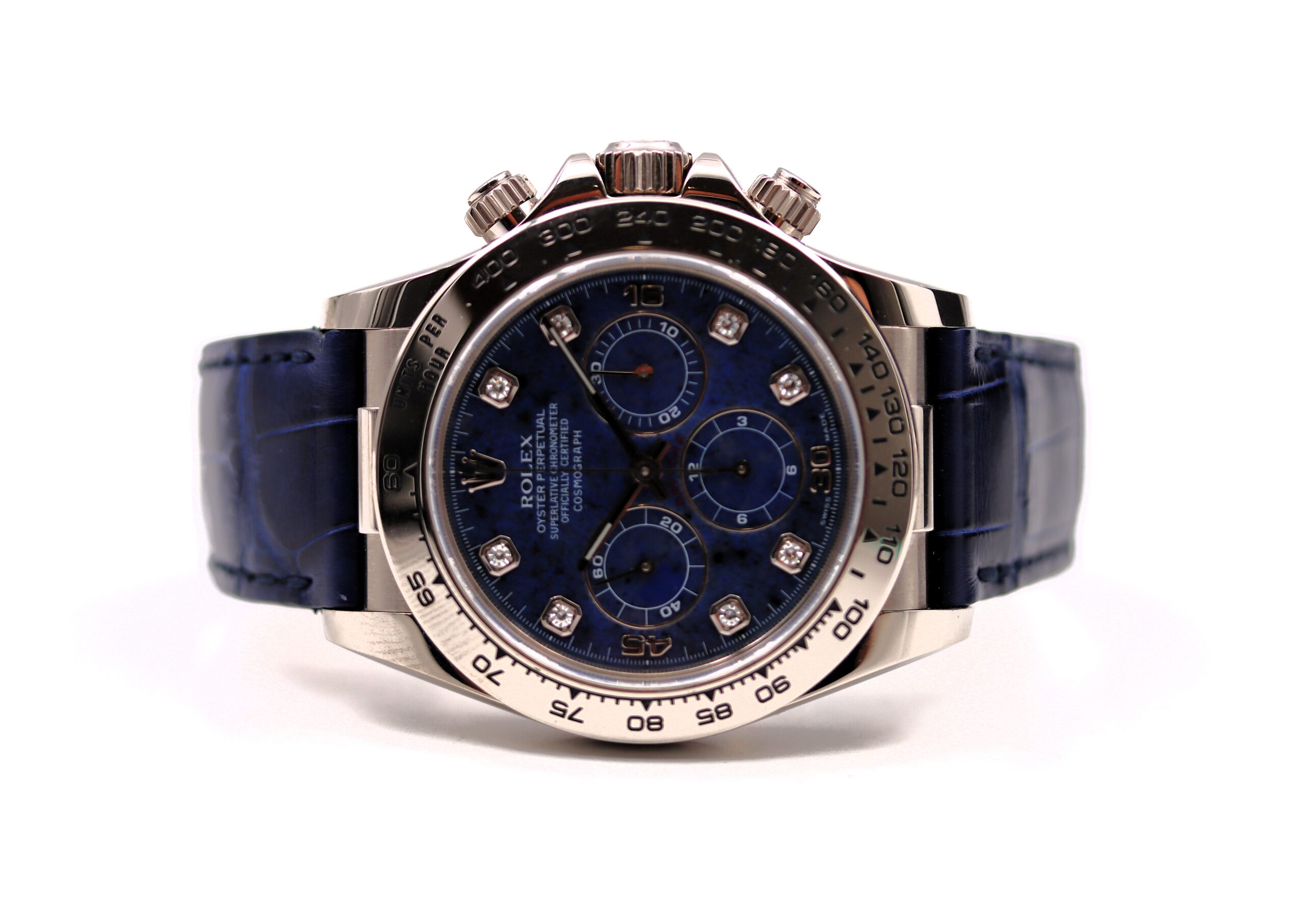 Rolex Daytona Ref 16519 Oro Bianco Sodalite Diamanti Full Set 1999 ITA - immagine 2