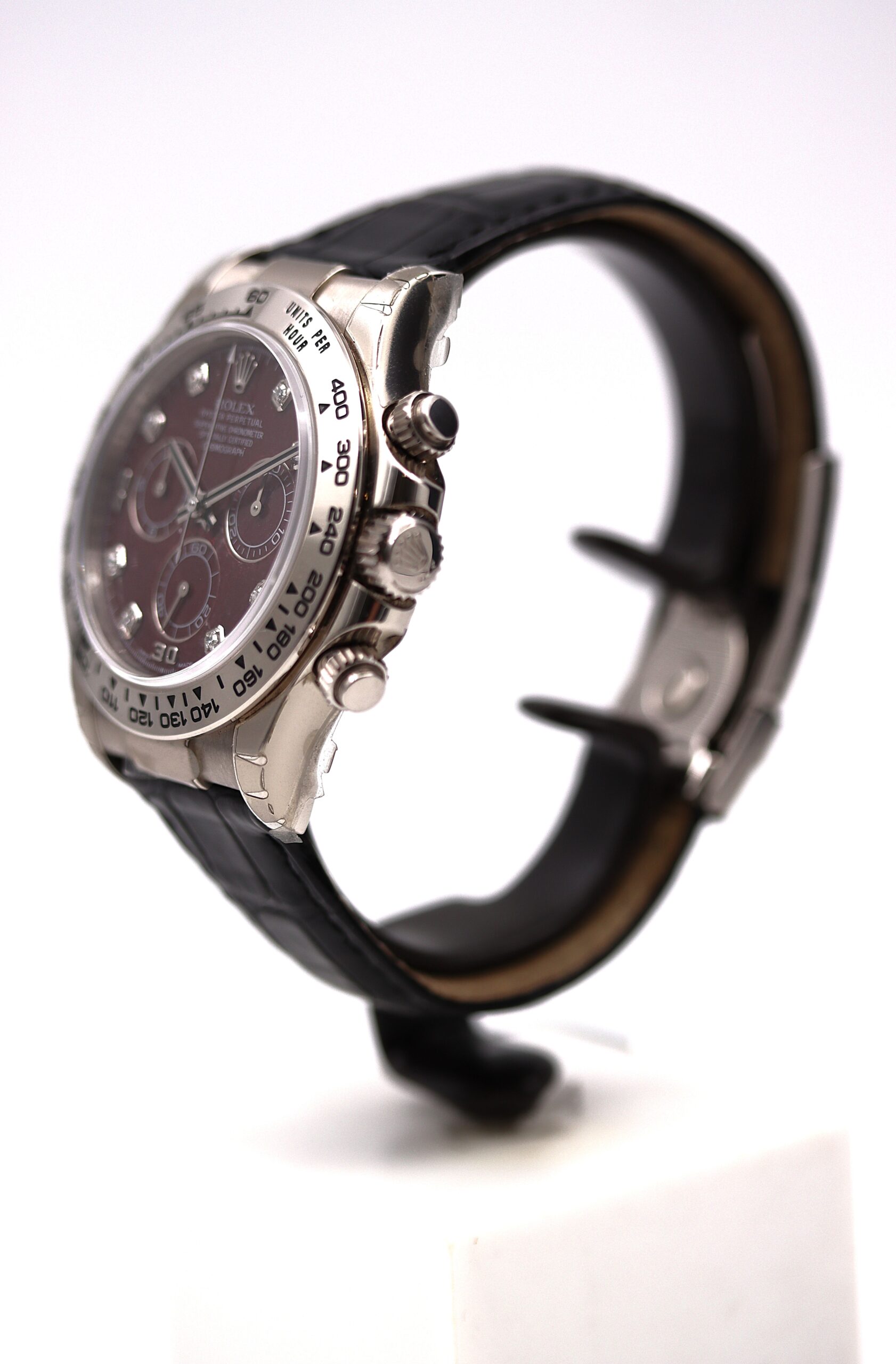 Rolex Daytona Ref 116519 Oro Bianco Rubellite Diamanti Full Set 2007 ITA - immagine 2