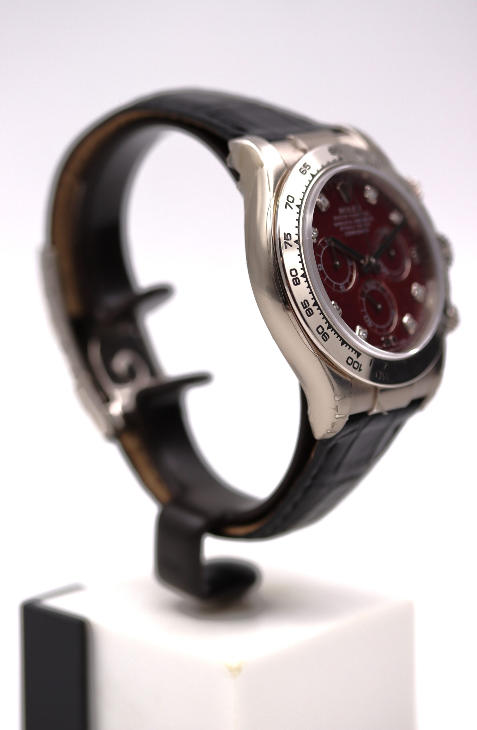 Rolex Daytona Ref 116519 Oro Bianco Rubellite Diamanti Full Set 2007 ITA - immagine 3