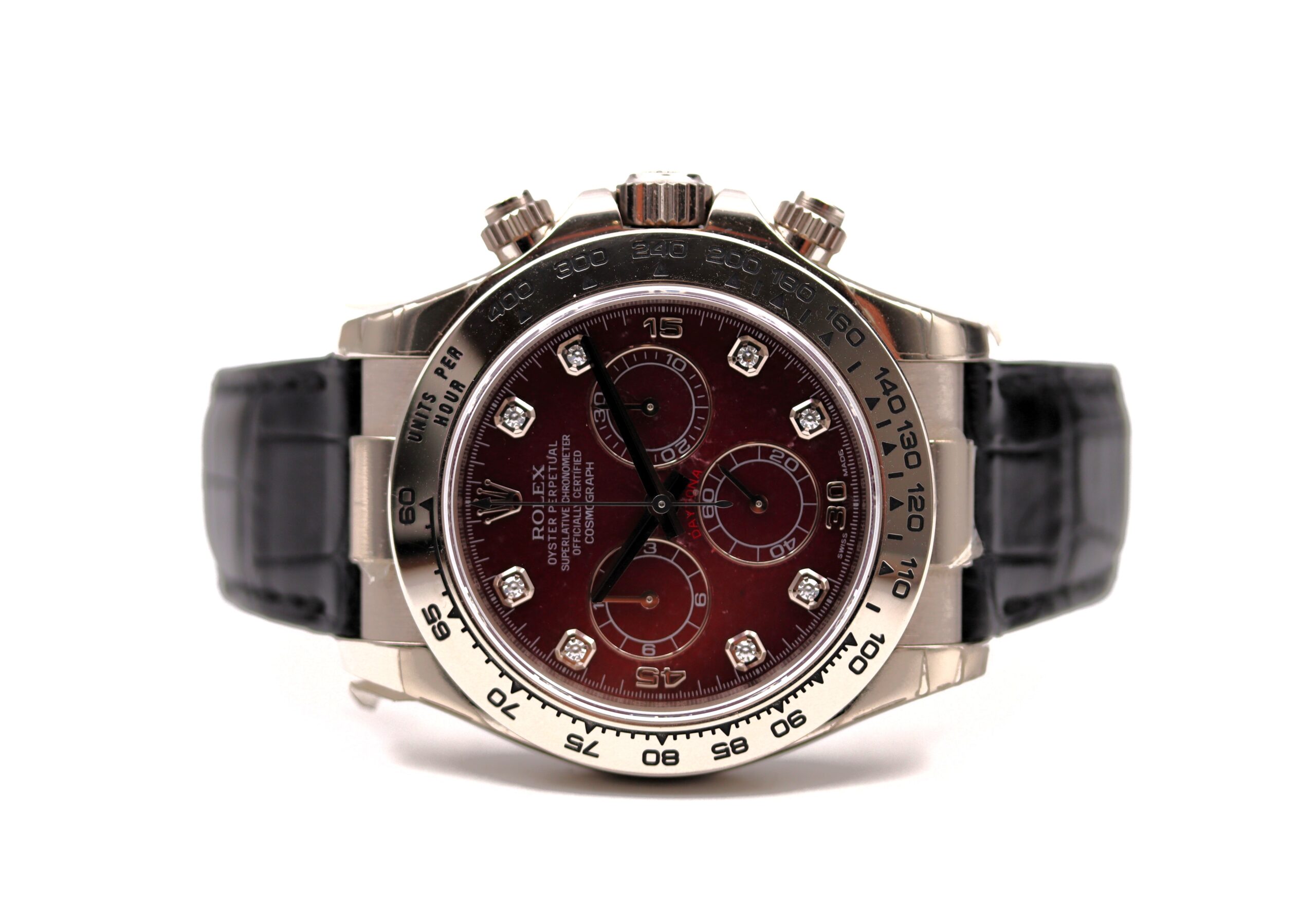 Rolex Daytona Ref 116519 Oro Bianco Rubellite Diamanti Full Set 2007 ITA - immagine 4