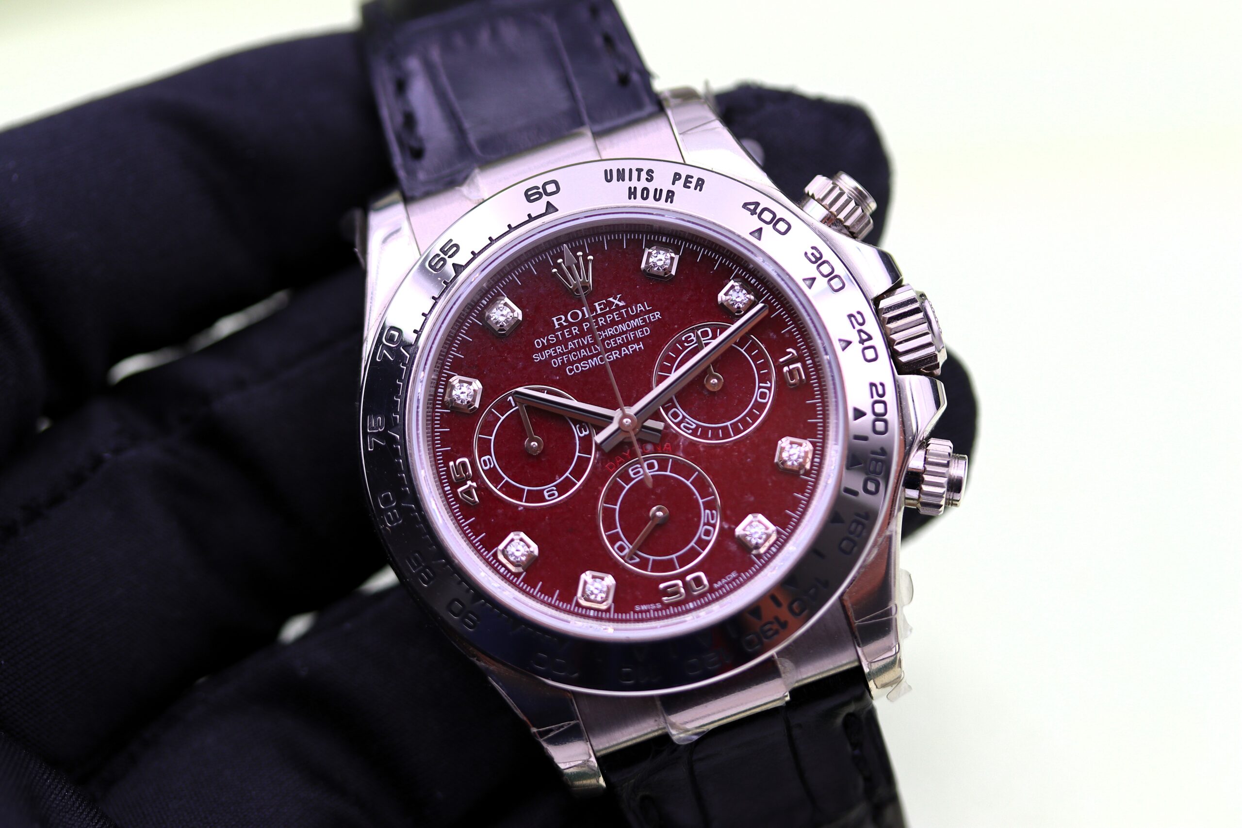 Rolex Daytona Ref 116519 Oro Bianco Rubellite Diamanti Full Set 2007 ITA - immagine 10