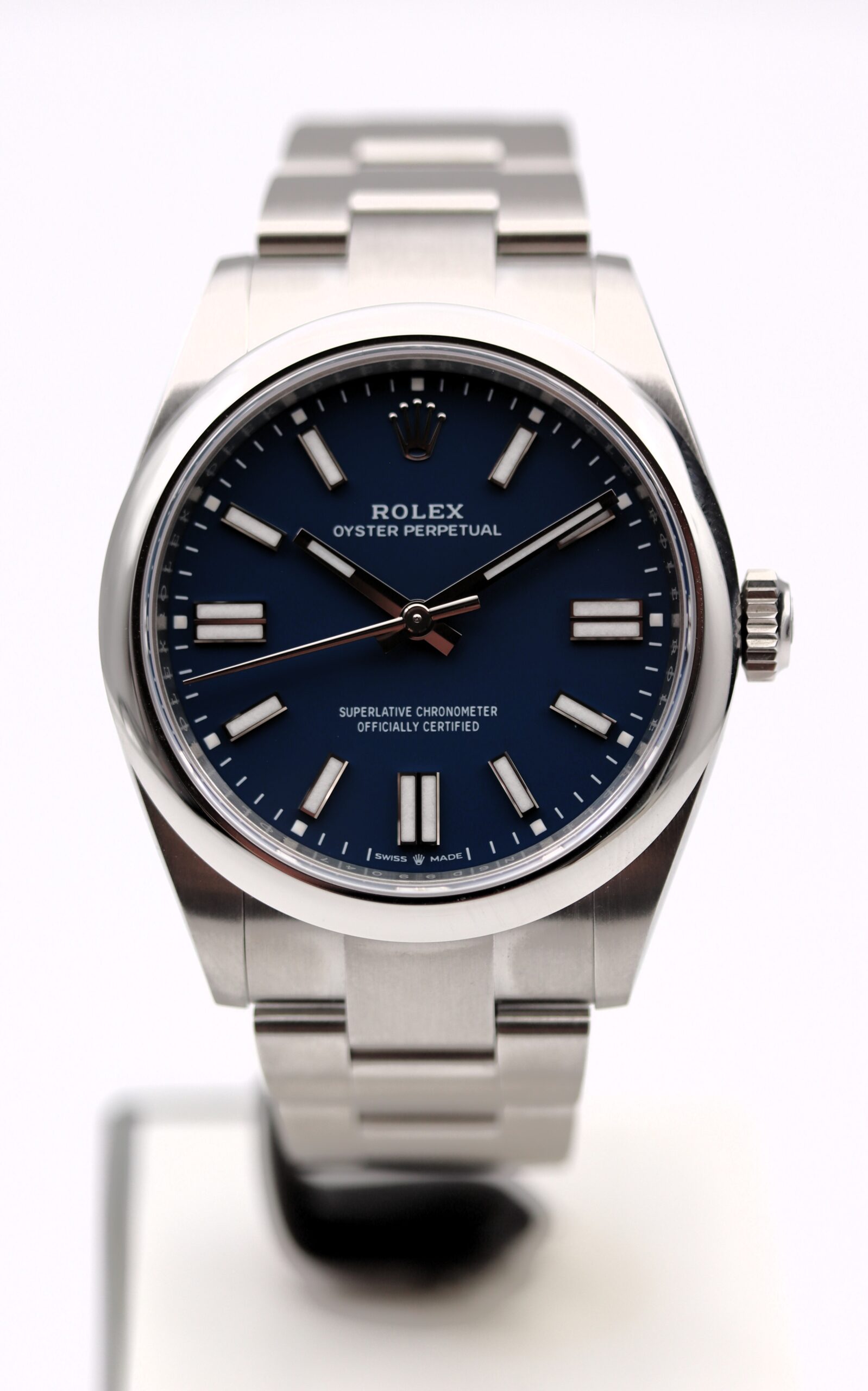 Rolex Oyster Perpetual 41mm 134300 Med Blue Dial Full Set 08/2025