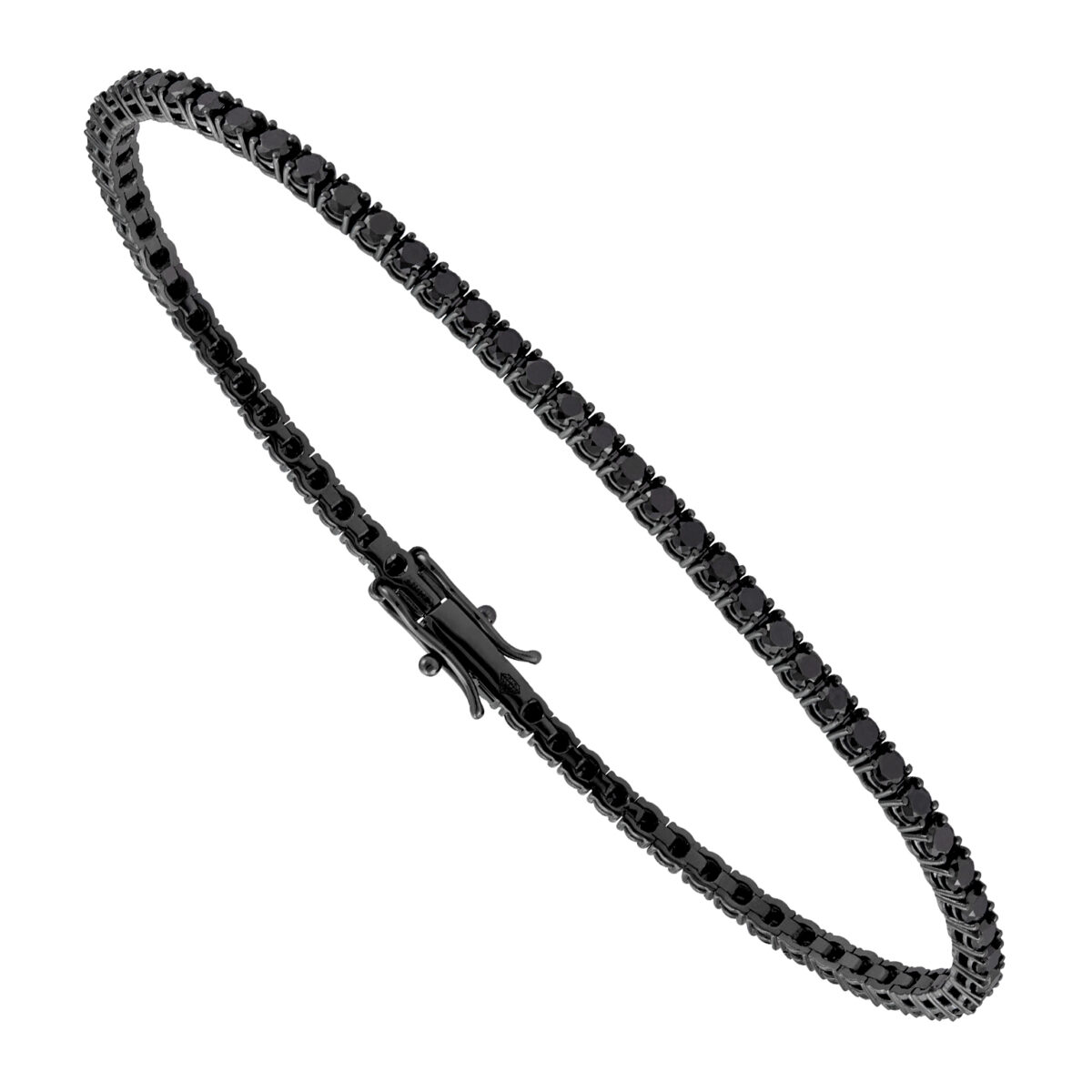 Bracciale Tennis, Diamanti Neri Kt 5.81