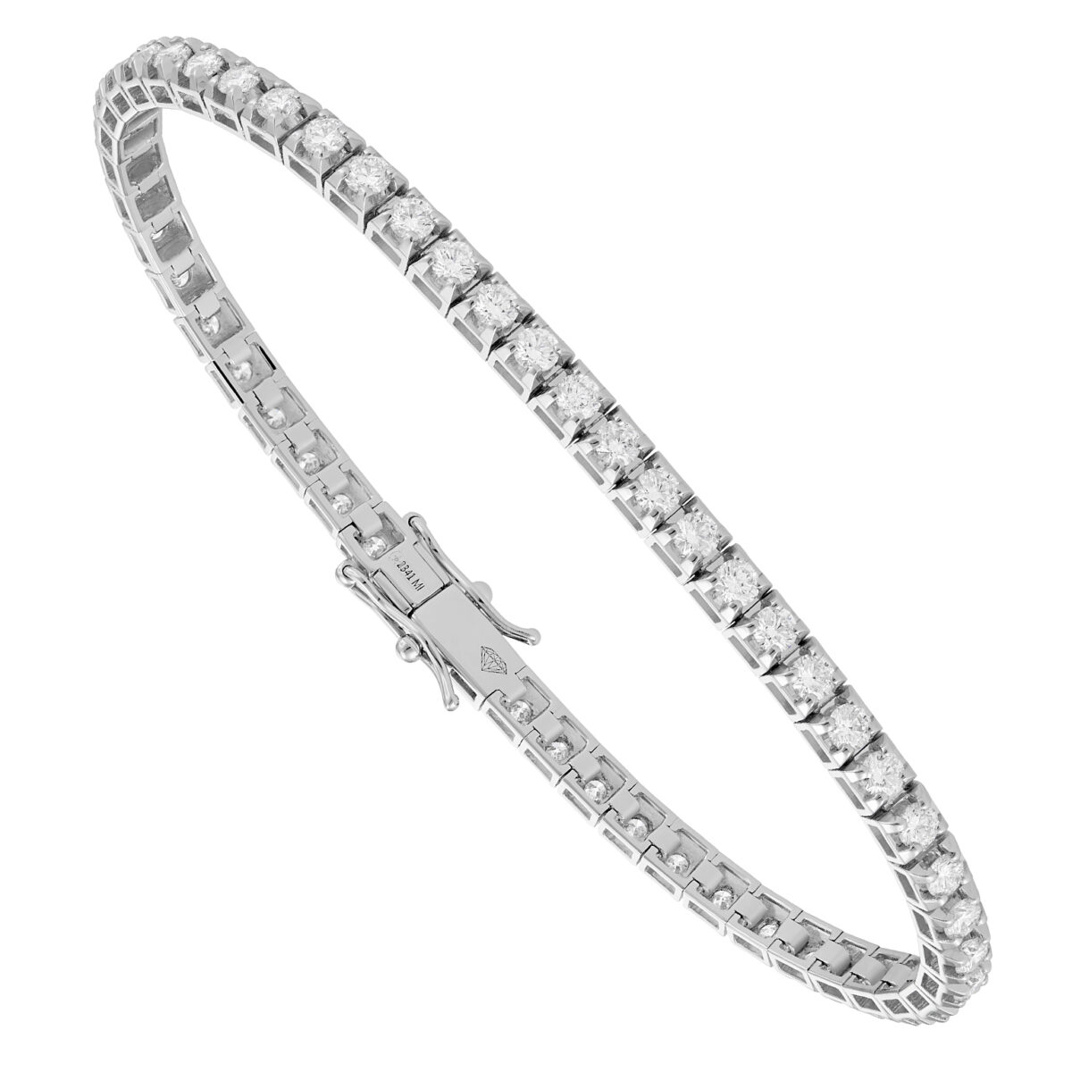 Bracciale Tennis, Diamanti Bianchi 2.5 KT
