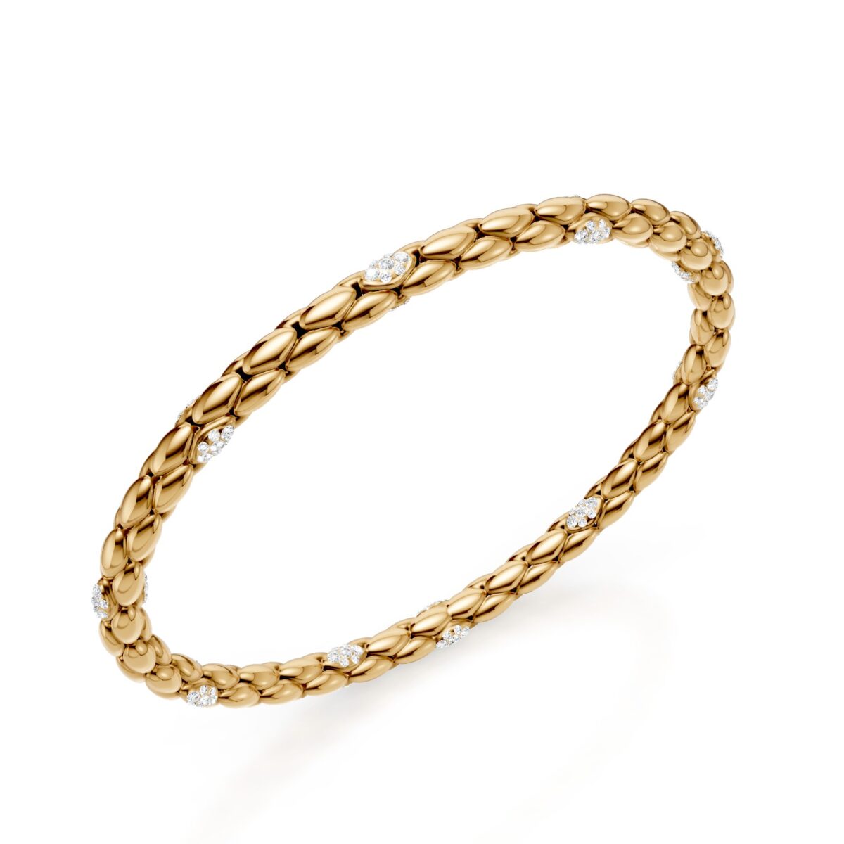 Bracciale Golay diamanti e oro giallo