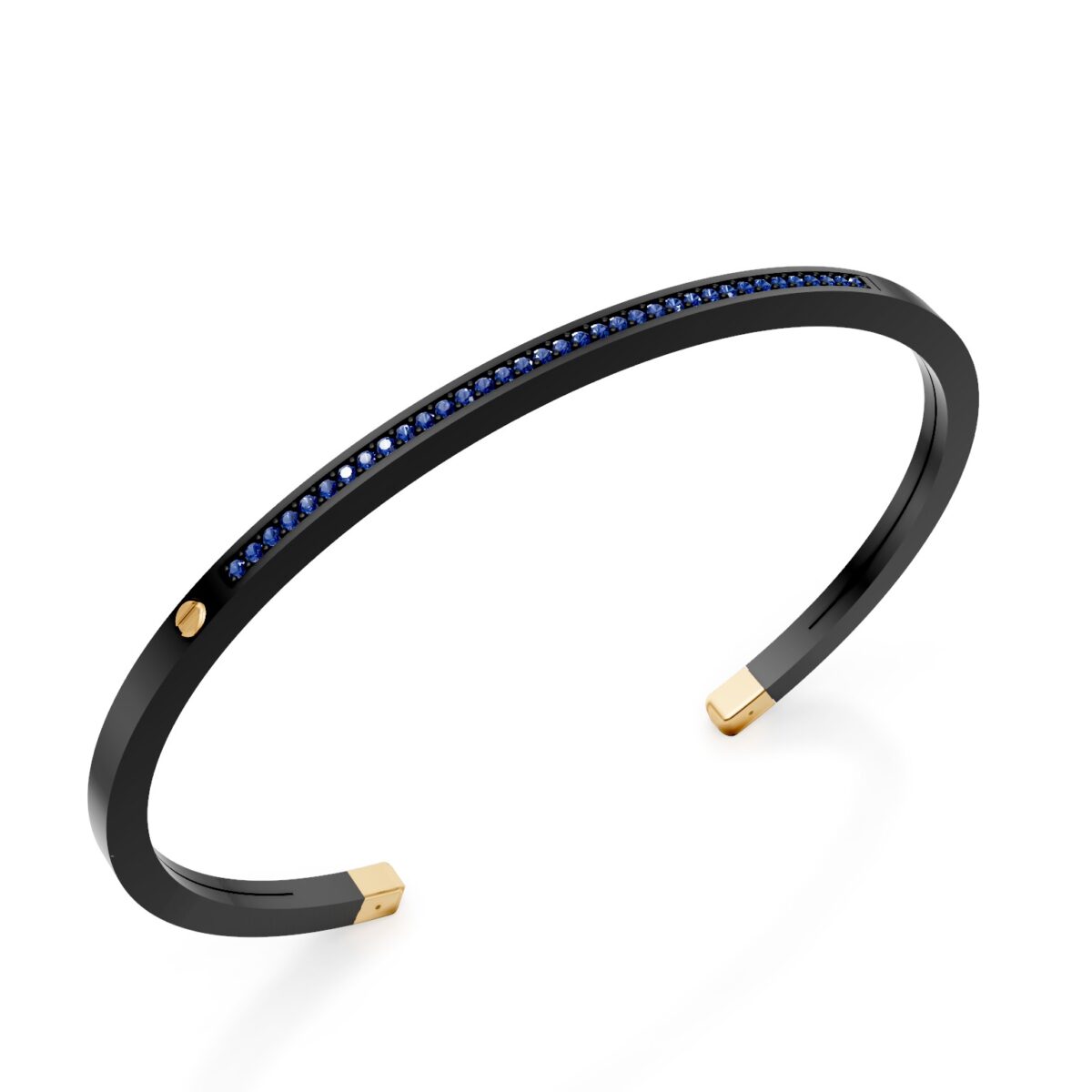 Bracciale Golay in titanio con Zaffiri