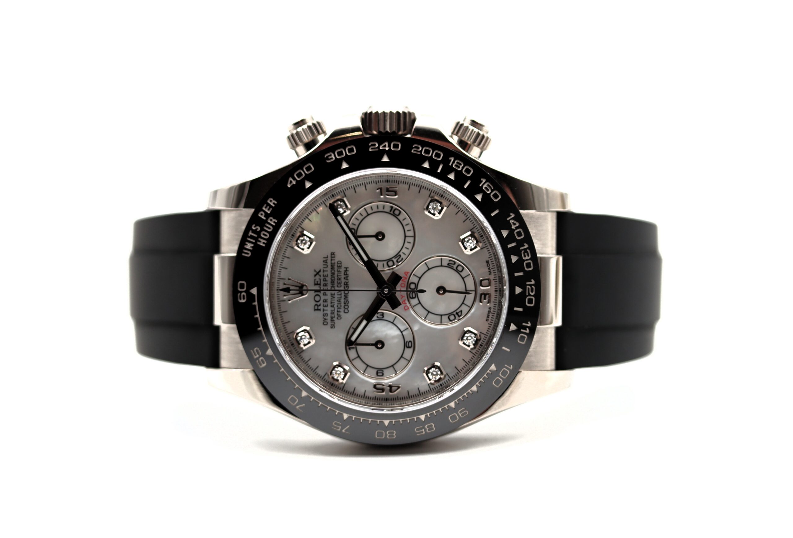 Rolex Daytona 116519LN Oro Bianco Madreperla Diamanti Full Set 2019 - immagine 2