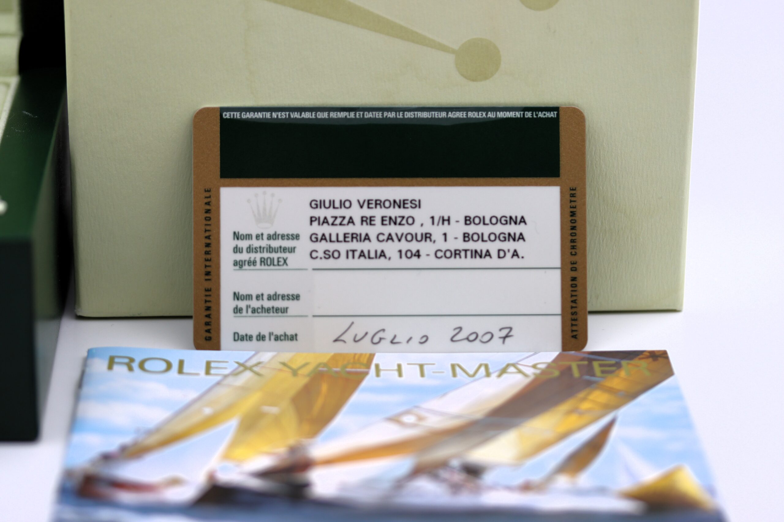 Rolex Yacht Master Ref 116622 Full Set ITA 2007 Card - immagine 9