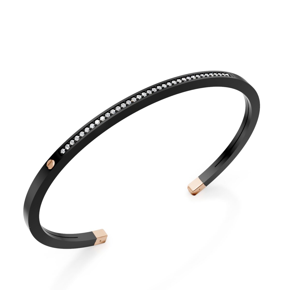 Bracciale Golay in titanio con Diamanti