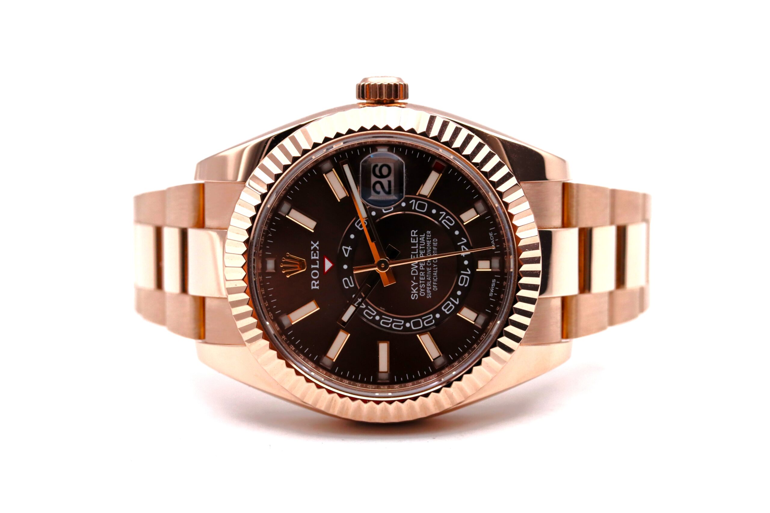Rolex Sky-Dweller Ref 326935 Everose Chocolate Dial Full Set 2023