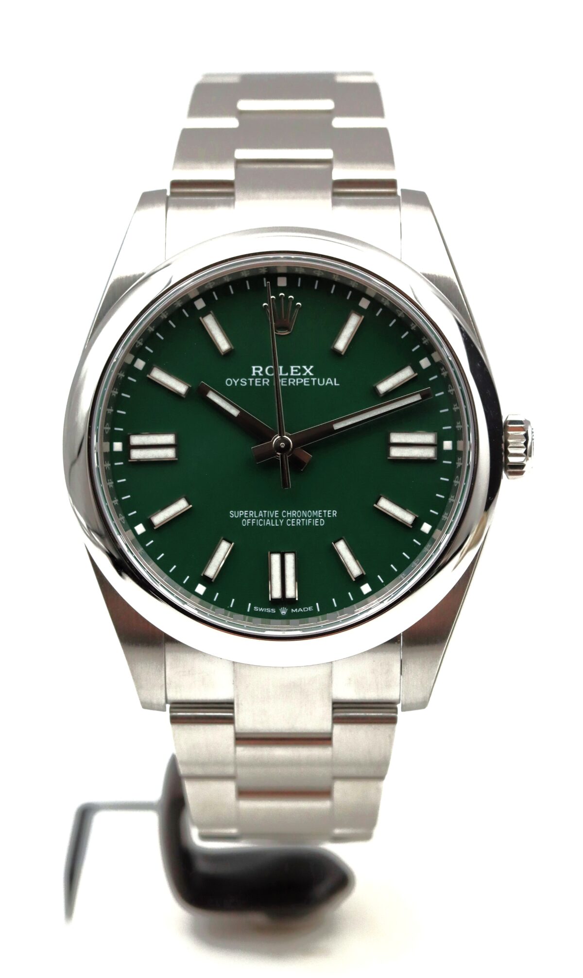Rolex Oyster Perpetual 41mm 124300 Green Dial Full Set 2023