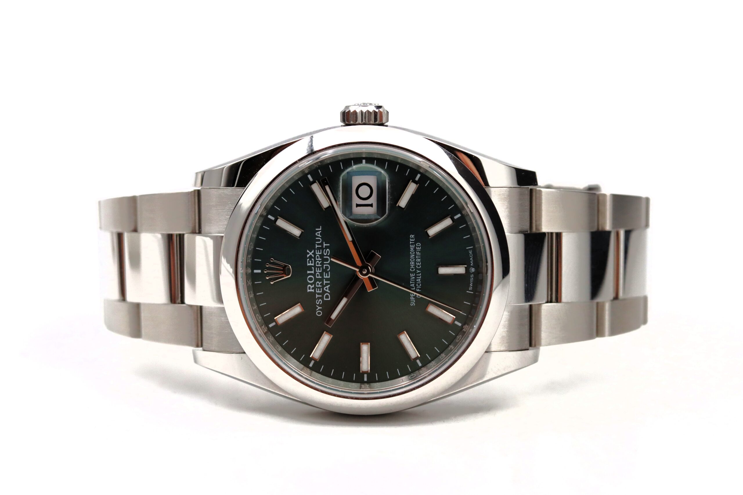 Rolex Datejust 126200 Quadrante Verde Menta Full Set 12/2021 - immagine 2
