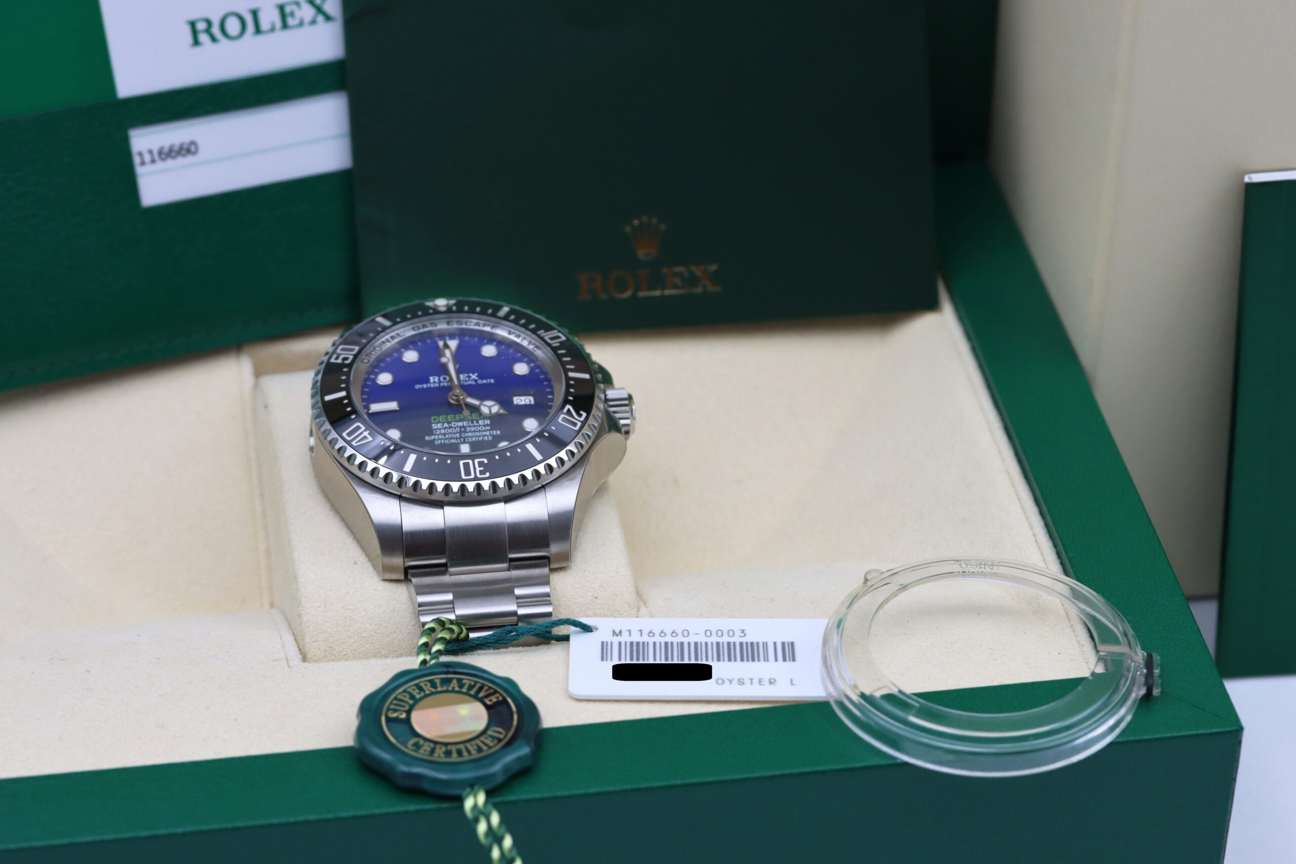 Rolex Sea Dweller Deepsea 116660 D-Blue NOS Full Stickers - immagine 9