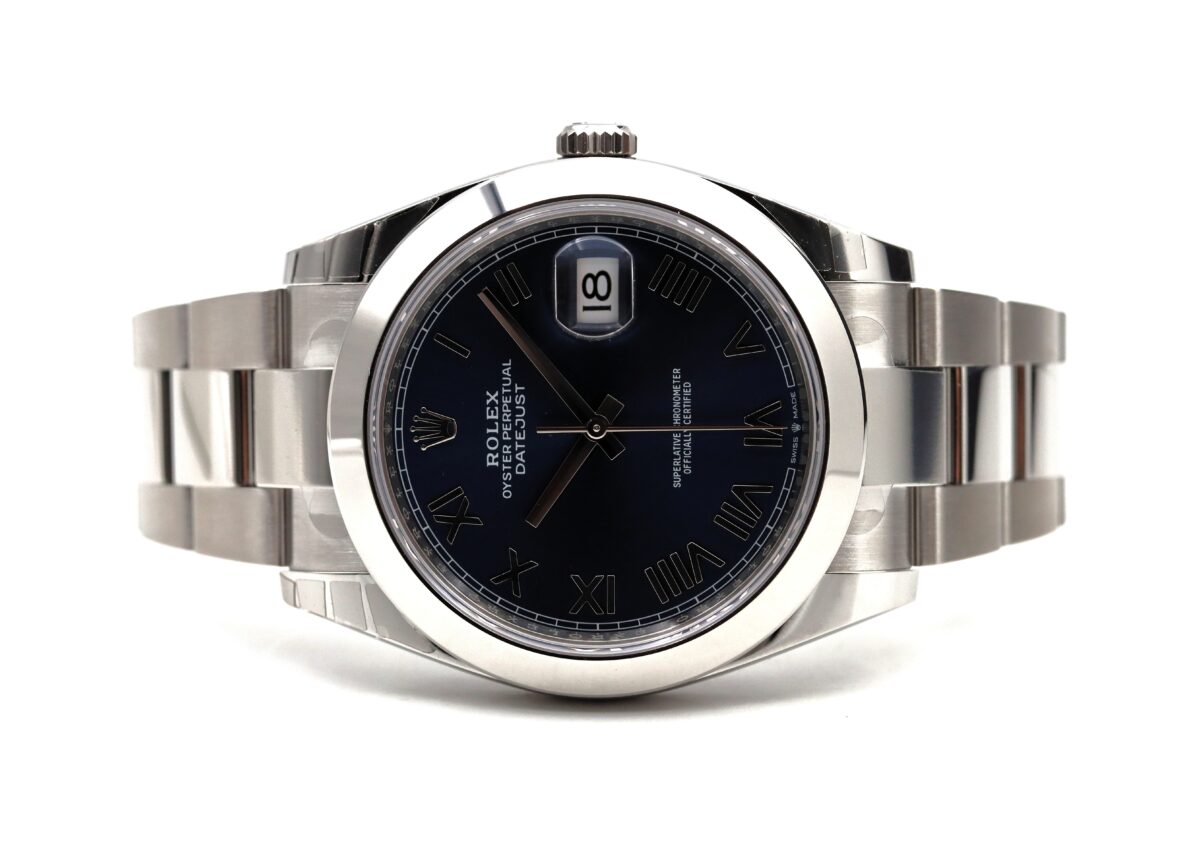 Rolex Datejust  41 126300 Quadrante Blu Vivo Romani Full Set 2026