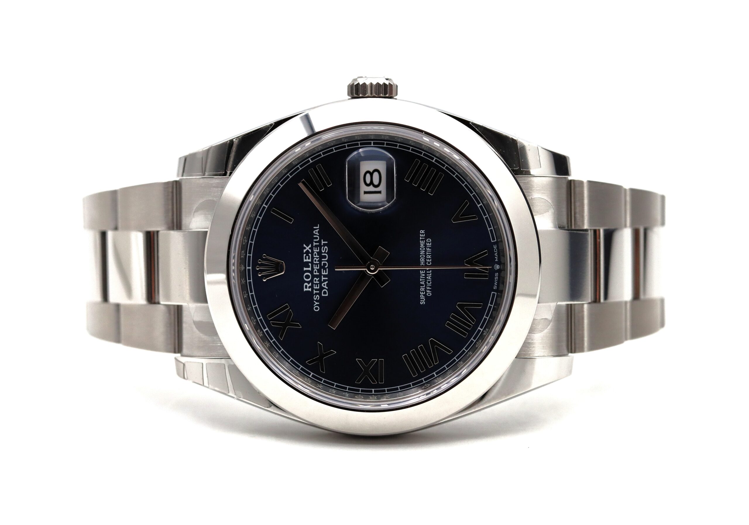 Rolex Datejust 41 126300 Quadrante Blu Vivo Romani Full Set 2026