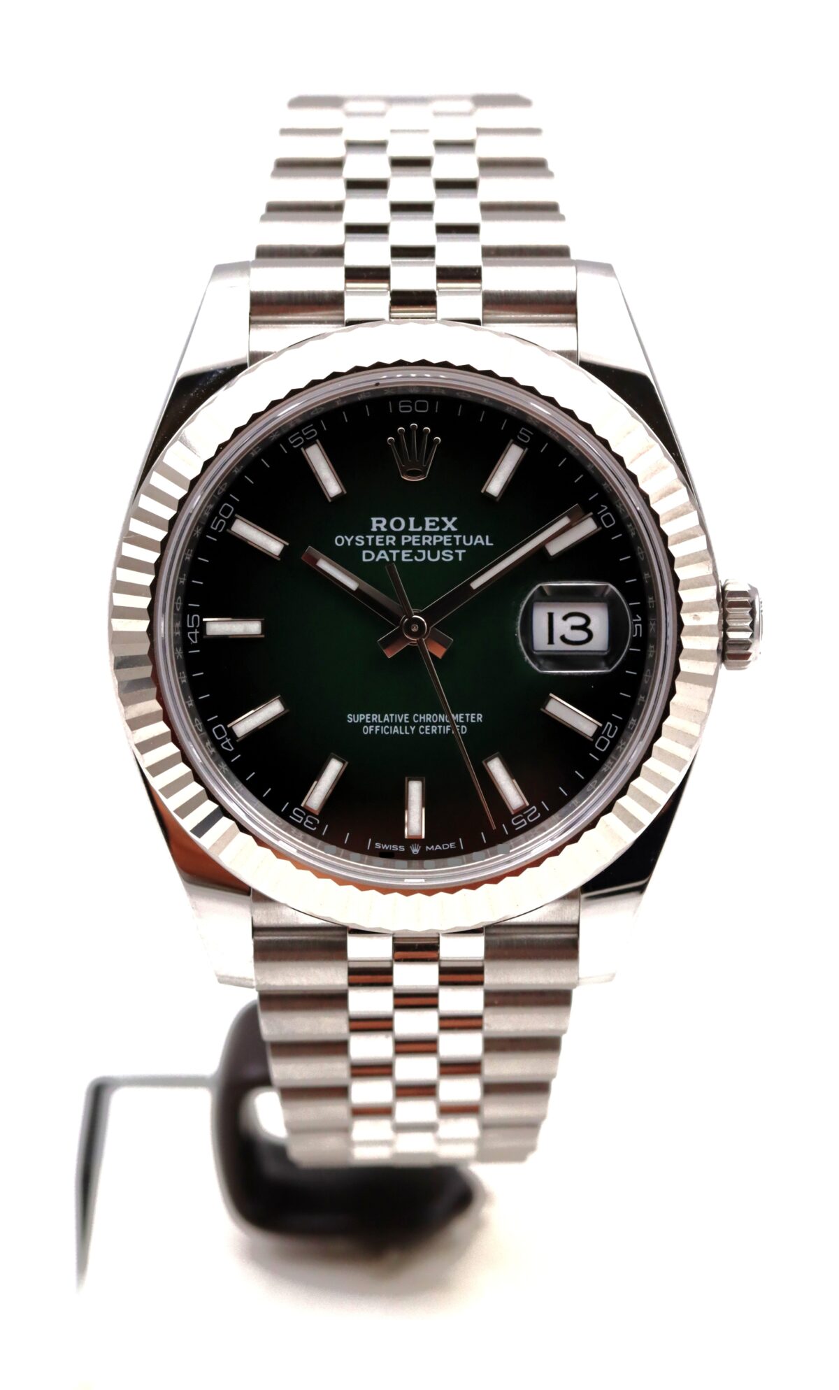 Rolex Datejust 41 126334 Quadrante Verde Ombrè Full Set 07/2026