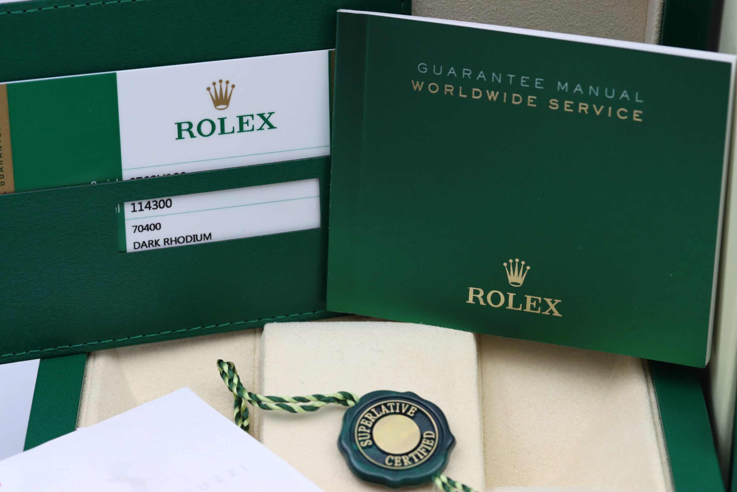 Rolex Oyster Perpetual 39 Dark Rhodium Dial Full Set 2015 ITA - immagine 8