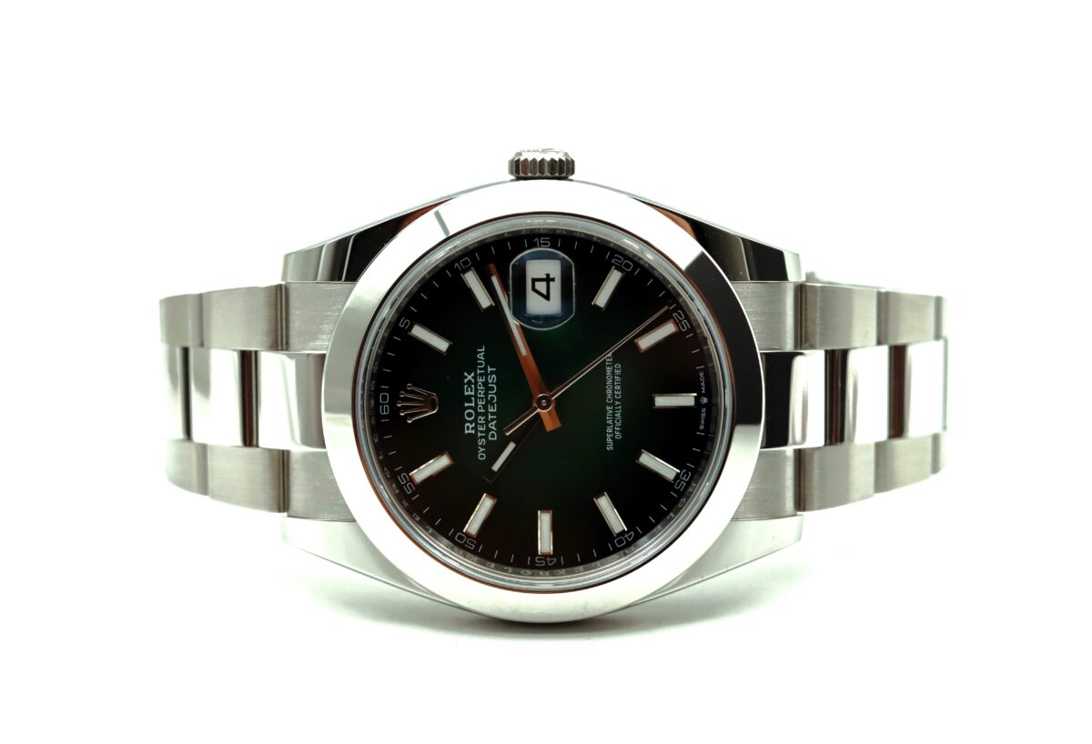 Rolex Datejust 41 Ref 126300 Green Ombrè Full Set 07/2026
