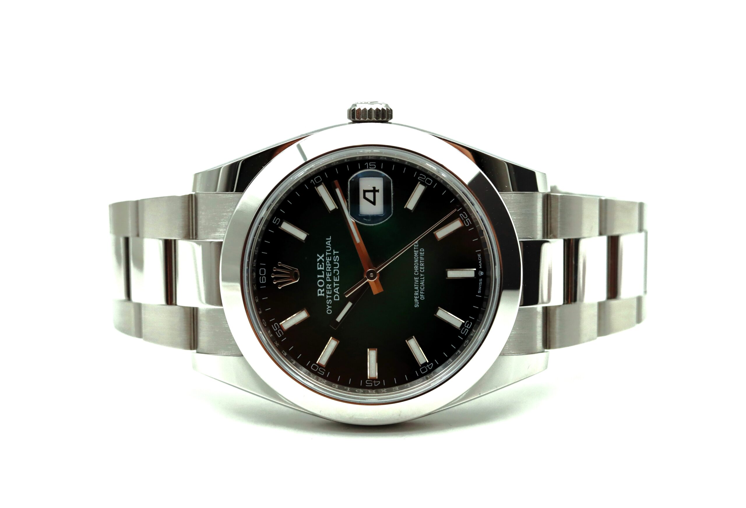 Rolex Datejust 41 Ref 126300 Green Ombrè Full Set 07/2026