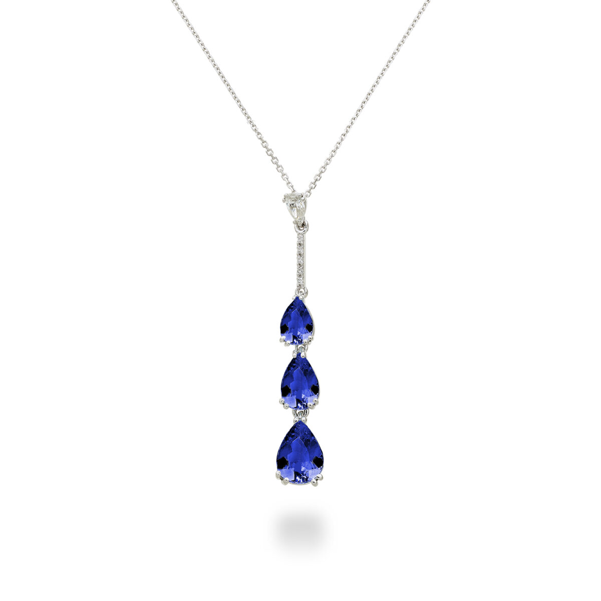 Girocollo Tanzanite a goccia
