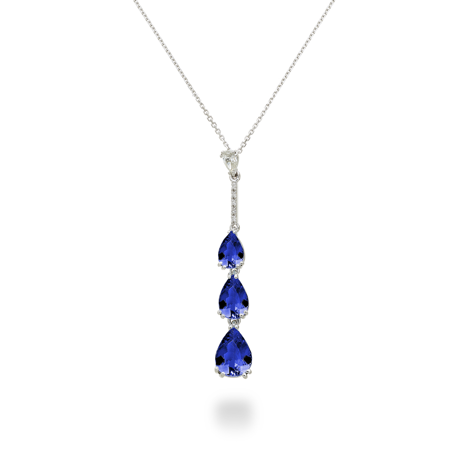 Girocollo Tanzanite a goccia