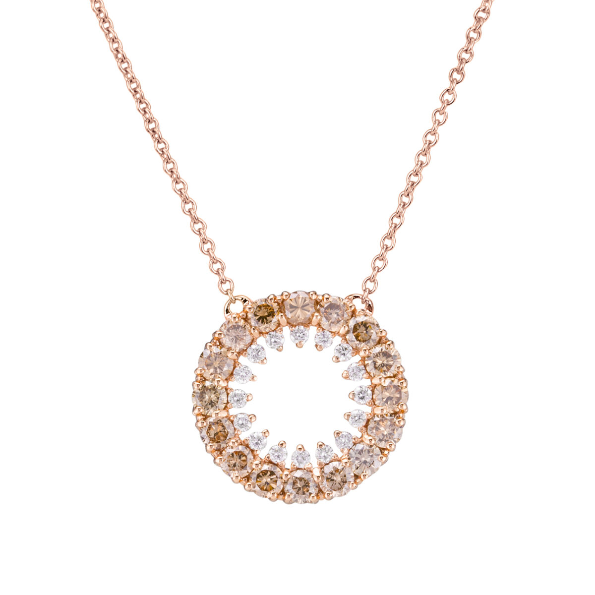 Girocollo Oro Rosa e Diamanti