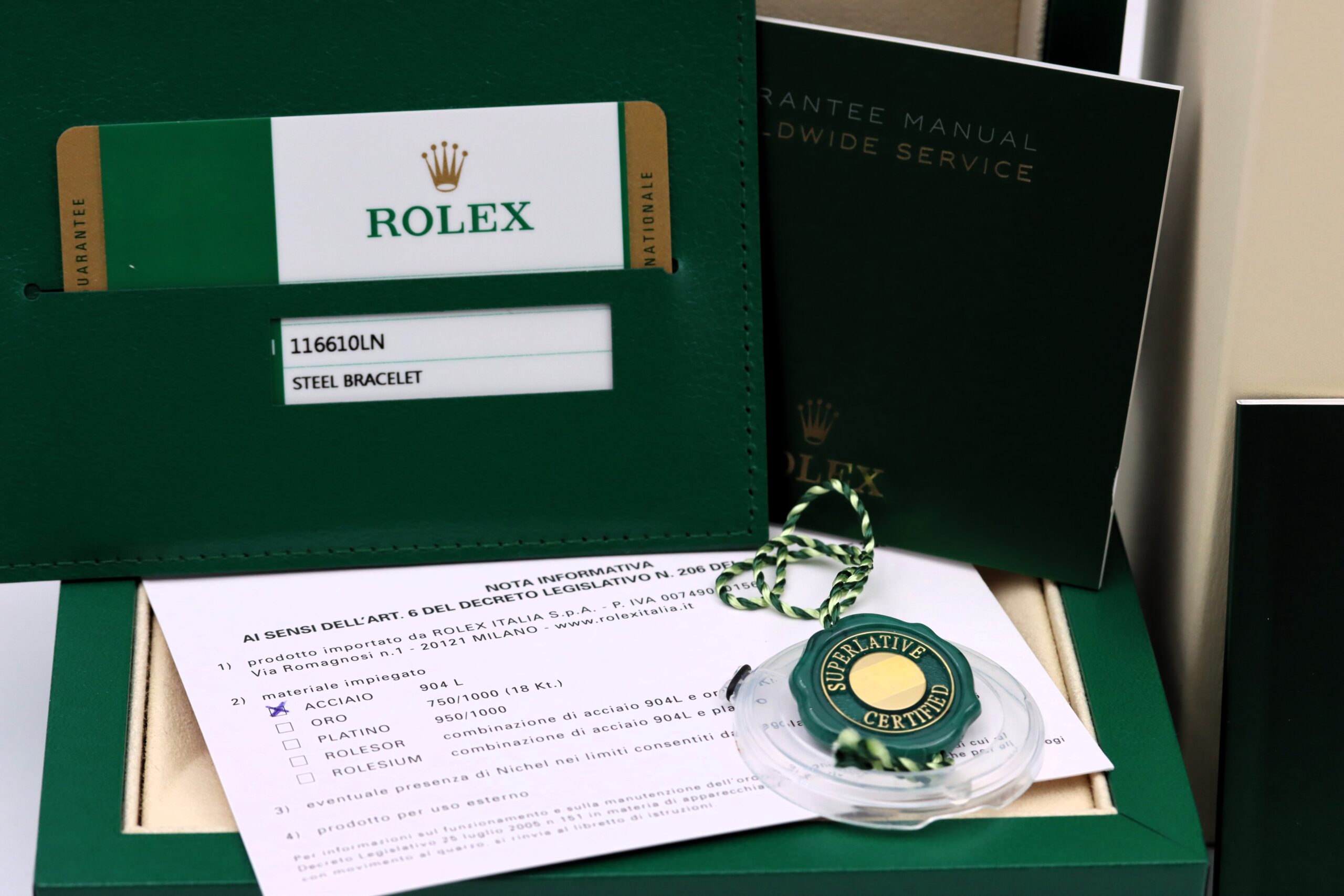 Rolex Submariner Date 116610LN Full Set 12/2018 ITA - immagine 8