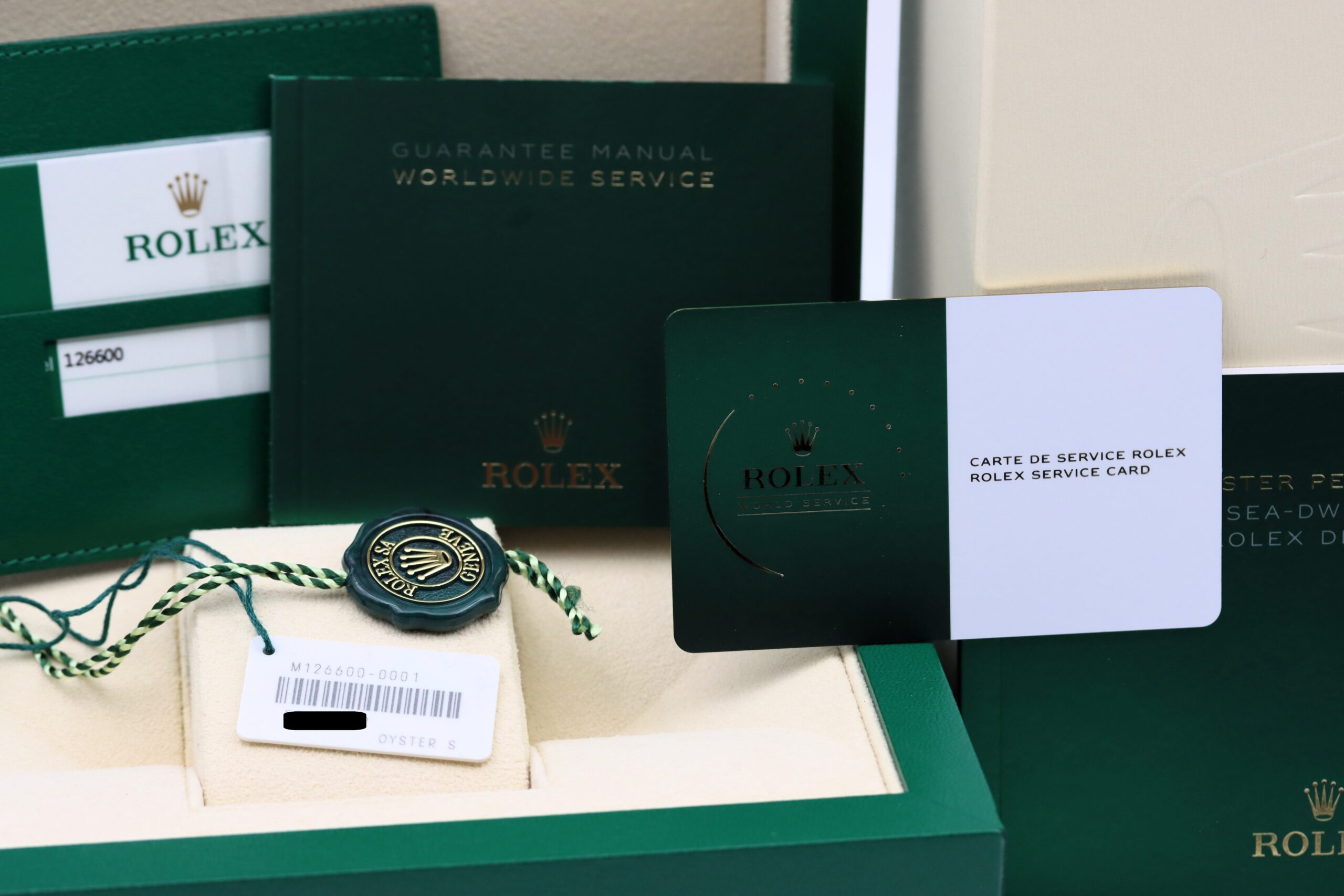 Rolex Sea Dweller 126600 50th Anniversary Mk1 Full Set 2018 + Service Rolex 2025 - immagine 8